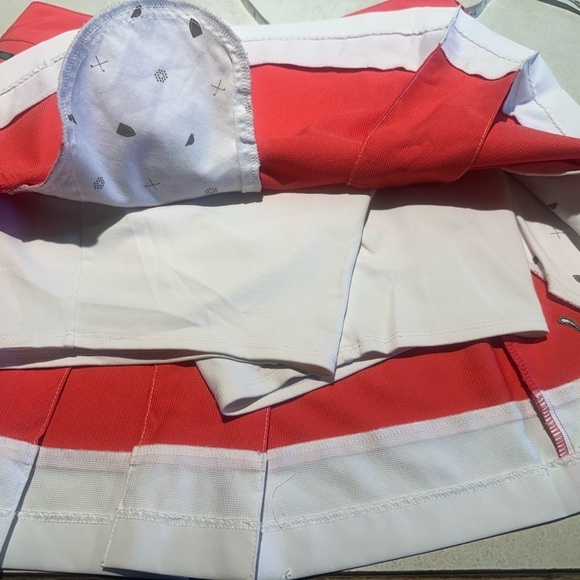 PUMA Barbie Hot PINK & White Mini Skort. SZ 4 Pleated Invisible Zip 2 Pockets - Picture 11 of 16